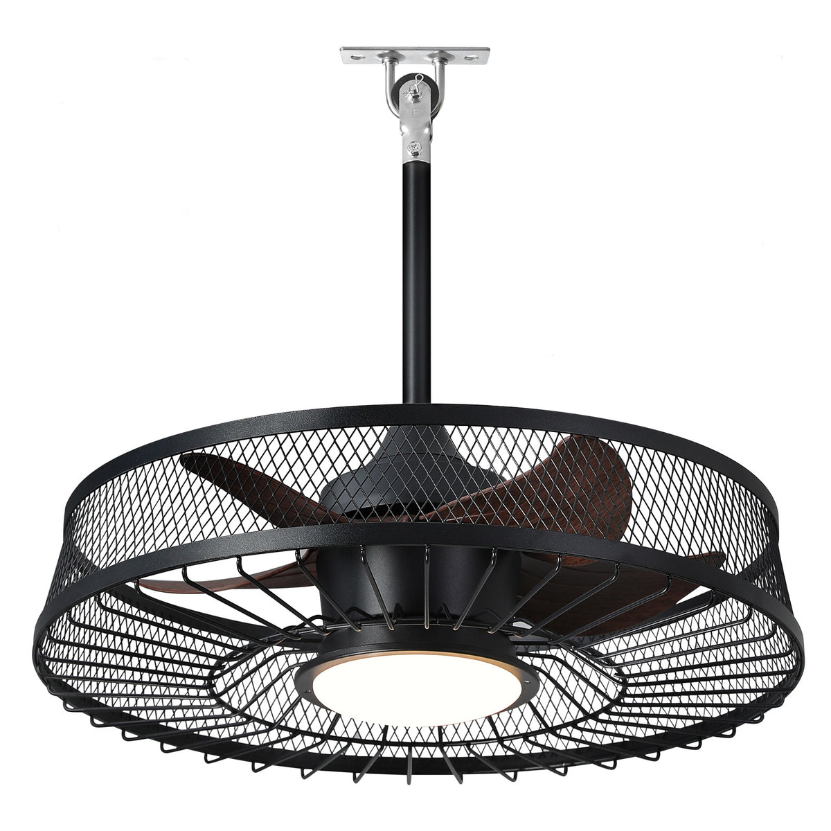 Outdoor Caged Ceiling Fan with Light