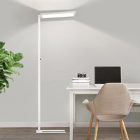 81" White Modern Dimmable LED Floor Lamp