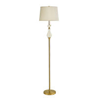 Ceramic Floor Lamp with Linen Shade