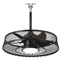 Outdoor Caged Ceiling Fan with Light