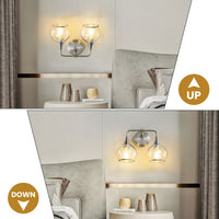 Nickel Finish 2-Light