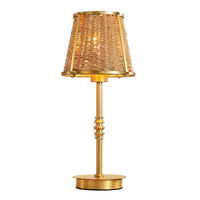 18" Modern Rattan Table Lamp (Dimmable)