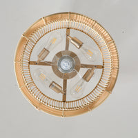19" Indoor Gold Ceiling Fan (with Light and Remote Control)