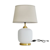23'' Vintage Bohemian-Style Ceramic Table Lamp