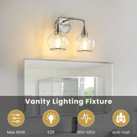 Nickel Finish 2-Light