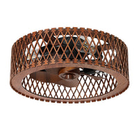 20'' Ceiling-Mounted Wooden Ceiling Fan with Light
