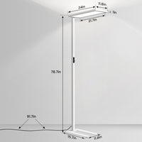 81" White Modern Dimmable LED Floor Lamp