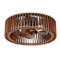 20" Flush Mount Ceiling Fan with Light