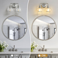 Nickel Finish 2-Light