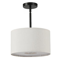 60-Watt Cylindrical Fabric Pendant Light