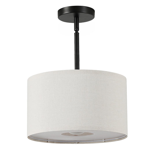 Cylindrical Fabric Pendant Light