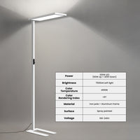 81" White Modern Dimmable LED Floor Lamp