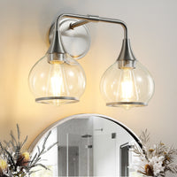 Nickel Finish 2-Light
