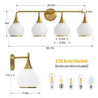 Gold&White 4-Light