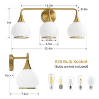 Gold&White 3-Light
