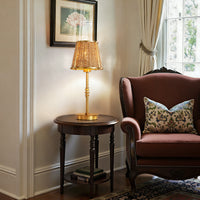18" Modern Rattan Table Lamp (Dimmable)