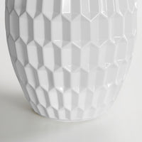 25.4" Modern Ceramic Table Lamp with Switch and Linen Shade