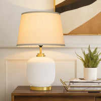 23'' Vintage Bohemian-Style Ceramic Table Lamp