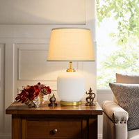 23'' Vintage Bohemian-Style Ceramic Table Lamp