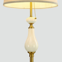 66'' Rustic-Pastoral & Mid-Century Modern Tall Ceramic Floor Lamp