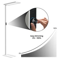 81" White Modern Dimmable LED Floor Lamp