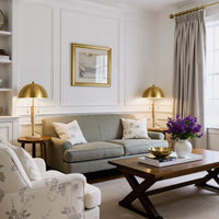 23" Gold Modern Two-Light Table Lamp
