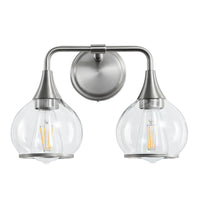 Nickel Finish 2-Light