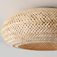 Rattan Caged Ceiling Fan Light