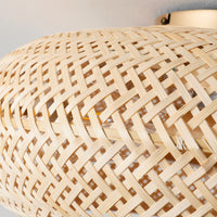 Rattan Caged Ceiling Fan Light