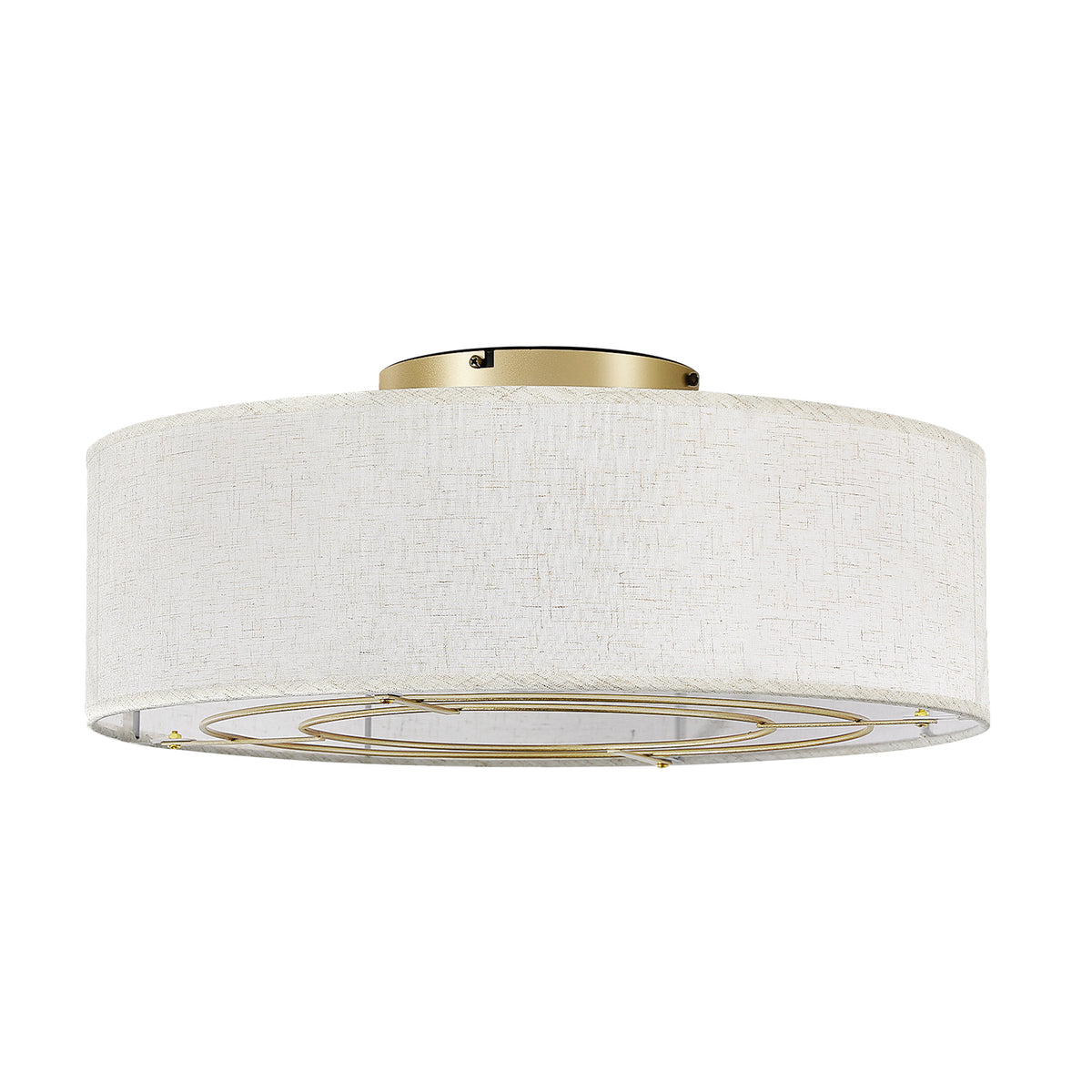 Ceiling Fan with Fabric Shade Light
