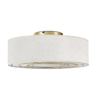 Ceiling Fan with Fabric Shade Light