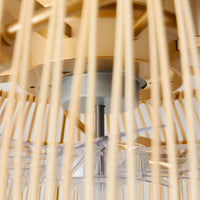 Woven Cage Ceiling Fan Light
