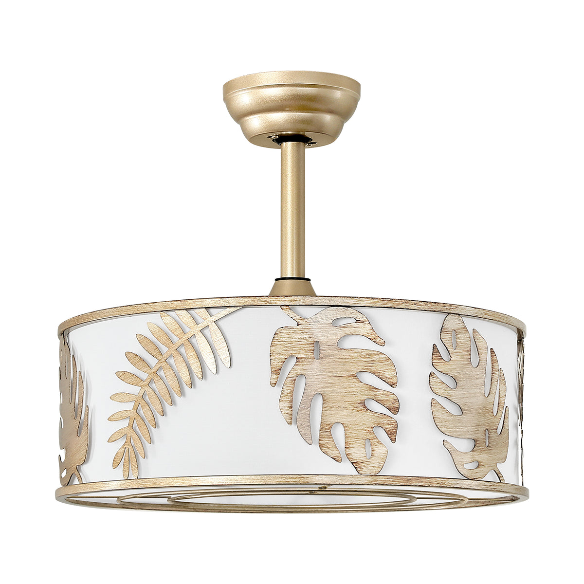 Tropical Leaf Ceiling Fan with Light