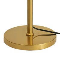 Dual Head Floor Lamp with Dome Shades