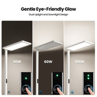 81" White Modern Dimmable LED Floor Lamp