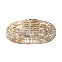 Rattan Ceiling Fan with Light