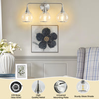 Nickel Finish 3-Light