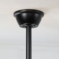 19" Ceiling Fan with Lantern-Style Crystal Light Shade