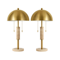 Gold 2-Light Table Lamp