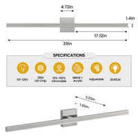 Linear LED Vanity Light Bar